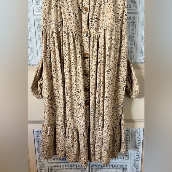 GUC Jopna Sz-XL Spaghetti Strap, Pocket, Floral, Dancing Dress- 10 Real Buttons - Picture 7 of 16